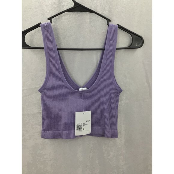 FOREVER 21 SEAMLESS V-NECK BRALETTE SMALL VIOLET NWT - Picture 7 of 7